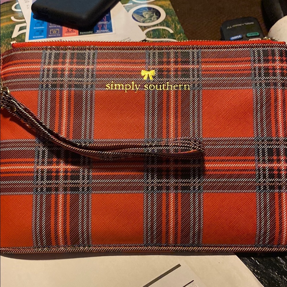 Simply Southern Red Plaid Men's Bag